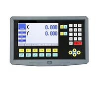 Linear Scales, Lathe Milling 9 Language 2 Axis LCD DRO Digital Readout and 2 Pieces 50-1000mm Linear Scale Encoder Grating Ruler for Milling Machine(HS800-2 with Scales)