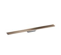 Linear Shower Drain Axor Drain Wall mounting 1000mm Brushed Black Chrome