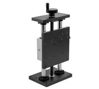 Linear Stage Actuator Manual Sliding Table Rail Guide with Handwheel, 100mm Stroke Z-axis Platform for DIY CNC Router and Mechanical Engineering