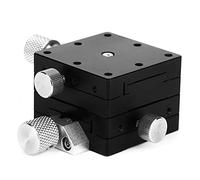 Linear Stage Manual Twist FineTune Platform 40x40mm, Aluminum Alloy Sliding Table - Dovetail Guide, Smooth Stable Motion for CNC Table and Rail Motion Guides