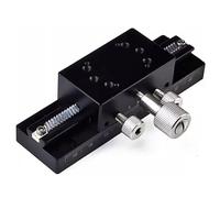 Linear Stage Travel Slide with Fine Adjustment, Manual Shift Platform Gear Drive, Countertop Size 30x50mm, Load Capacity 50N