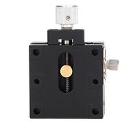 Linear Stage X Axes Manual Displacement Platform, Precision Sliding Table with Scale, Screw Feeding Dovetail Grooved Guide Way for Stable Movement, Brass Sliding Stag (40X40mm)