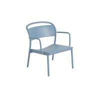 Linear Steel Armchair Pale Blue