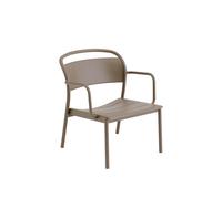 Linear Steel Armchair Taupe