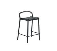 Linear Steel Bar Stool 65 cm Black