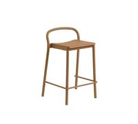 Linear Steel Bar Stool 65 cm Burnt Orange