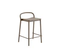 Linear Steel Bar Stool 65 cm Taupe