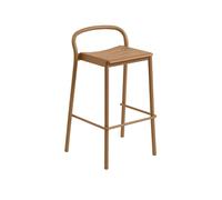 Linear Steel Bar Stool 75 cm Burnt Orange