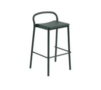 Linear Steel Bar Stool 75 cm Dark Green