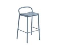 Linear Steel Bar Stool 75 cm Pale Blue