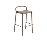 Linear Steel Bar Stool 75 cm Taupe