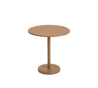 Linear Steel Café Garden Table Ø70 Burnt Orange