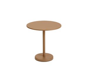 Linear Steel Café Garden Table Ø70 Burnt Orange