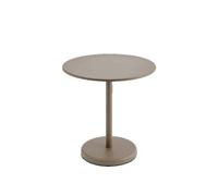 Linear Steel Café Garden Table 70x73 Taupe