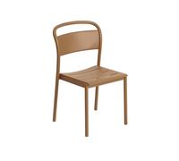 Linear Steel Dining Chair Burnt Orange
