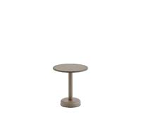Linear Steel Outdoor Coffee Table Ø42 Taupe