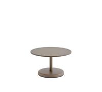 Linear Steel Outdoor Coffee Table Ø70 Taupe