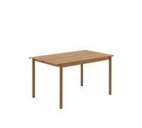 Linear Steel Table 140x75 Burnt Orange