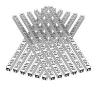 Linear Trench Drains for Pool Decks and Concrete Lots, 10 Pack Drainage Channel Cover, Customizable Grating for Residential and Commercial Use