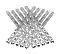 Linear Trench Drains for Pool Decks and Concrete Lots, 10 Pack Drainage Channel Cover, Customizable Grating for Residential and Commercial Use