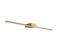 Linear Wall Light Fixture Over Mirror - Bathroom Modern LED Vanity Lighting Fixtures Brass Finsish, Wall Wash Lights for Picture Display, Bath Living Room Hallway Wall Mounted Sconces (40cm)