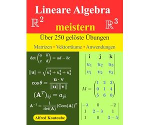 Lineare Algebra meistern: Über 250 gelöste Übungen | Matrizen - Vektorräume - Anwendungen