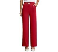 Linebalm Pants, Pulisa Heracomfy Glamorease - Perfect Drape High Rise Pull-On Stretch Pants for Senior Women Over 50 for Yoga Casual Gym and Sports Loose Fit Hippie Clothes, 02-Red, XXL