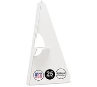 Lineco 378597 Easel Backs, Wing White 9", Pack of 25