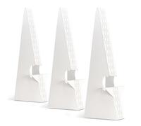 Lineco, 50 Pack Cardboard Easel Backs 15 Inch, Self Stick Double Wing Stand, Display Signs, Cards, Photographs, Brochures, Posters, Craft Projects, White