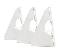 Lineco, 50 Pack Cardboard Easel Backs 5 Inch, Self Stick Single Wing Stand, Display Signs, Cards, Photographs, Brochures, Posters, Craft Projects, White
