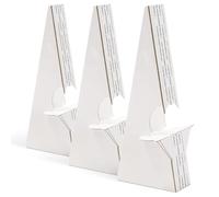 Lineco, 50 Pack Cardboard Easel Backs 7 Inch, Self Stick Double Wing Easel Stand, Display Signs, Cards, Photographs, Brochures, Posters, Craft Projects, White