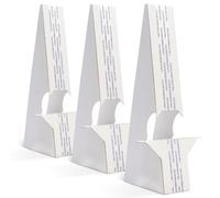 Lineco, 50 Pack Cardboard Easel Backs 9 Inch, Self Stick Double Wing Stand, Display Signs, Cards, Photographs, Brochures, Posters, Craft Projects, White