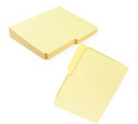 Lineco Archival File Folders, 9.5"x11.75" with 1/2-Cut Tab, Pack of 50