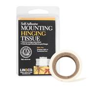 Lineco Mounting/Hinging Tissue, Self Adhesive 1" x 12' Use in Mounting of Lightweight Art and Documents in DIY, Crafts, and Matting Projects. Permanent and Pressure Sensitive Hold.