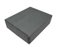 Lineco Museum Archival Storage Box, 8.75x10.75x3 in. Drop Front Design. Acid-Free with Metal Edge. Organize Photos, Pictures, Prints, Documents, Crafts, DIY. Gray, 1 Pack