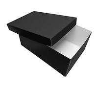 Lineco Photo Card Box, Museum-Quality Archival Storage, Acid-Free with Removable Lid, Bulk Storage for Negatives, Prints, Films, Photos, Snapshot, 5x8x12 Inches, Black