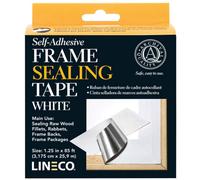 Lineco Picture Frame Sealing Tape Self-Adhesive White 3.2Cm X 26M