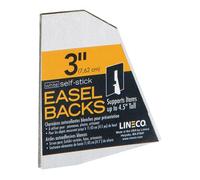 Lineco Self-Adhesive Easel Backs 3" (7.6 Cm) White Pack Of 5