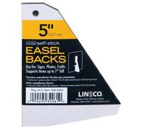 Lineco Self-Adhesive Easel Backs 5" (12.7Cm) White Pack Of 5