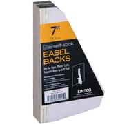 Lineco Self-Adhesive Easel Backs, Assorted Colors, 7 In (17.8 Cm), Pack Of 25