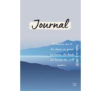 Lined 150 Page Softcover Journal/Notebook - Containing Bible Verses & A Gratitude Page - He Leads Me