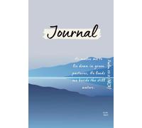 Lined 150 Page Softcover Journal/Notebook - Containing Bible Verses & A Gratitude Page - He Leads Me