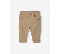 Lined Corduroy Combat Trousers for Babies khaki