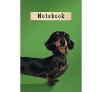 Lined Dachshund Notebook | I Love Wiener Dogs Ruled Journal | Sausage Dog Diary | Cute dog on green background | Notebook for Dog Lovers | 100 pages ... and fun design, Suitable for all dog lovers