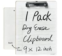Lined Dry Erase Clipboards 9x12 Reusable Whiteboards for School Office