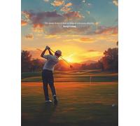 Lined Golf Journal for Adults, US Standard, No Margin (8.5×11): The Game Is Never Lost as Long as You Keep Playing - Keep Going