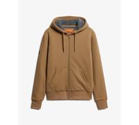 Lined hooded sweatshirt Superdry Borg Marron M