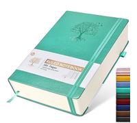 Lined Journal Notebook, 365 Pages A4 Large Journals for Writing Ruled Notebook, Hardcover Leather Journal for Women Men, Daily Notebook for Work, Note Taking, 100Gsm Thick Paper ( 8.5" x 11" Teal)