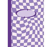 Lined Journal Notebook - College Ruled paper for School, College, Students, Office, Work | 8.5” x 11” , 100 pages - PURPLE: Perfect for School, work, ... - clean design with a cute checkered cover