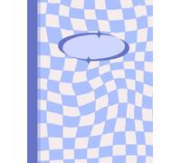Lined Journal Notebook - College Ruled paper for School, College, Students, Office, Work | 8.5” x 11” , 100 pages - BLUE: Perfect for School, work, or ... - clean design with a cute checkered cover